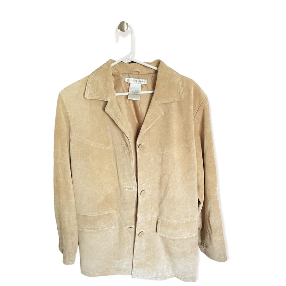 Jessica Holbrook Women 100% Leather/suede Jacket/Blazer Size M
